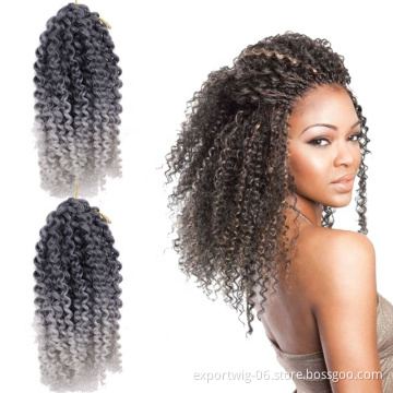 Mali Bob Twist Crochet Hair 3pcs/pack 8 INCH Marley Twist Crochet Hair Curly Soft Synthetic Crochet Hair Extensions